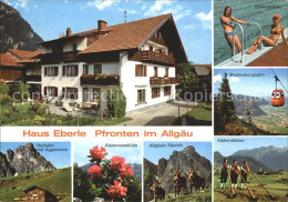 72376140 Pfronten Haus Eberle Alphornbl?ser Aggenstein Bergbahn Pfronten - Pfronten