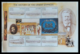 Sierra Leone - 2001 - Trains: The History Of Orient Express - Yv 3193/98 - Trains