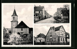 AK Rudolzhofen, Kirche, Strassenpartie, Gebäudeansicht  - Other & Unclassified