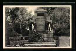 AK Güsten I. Anhalt, Gefallenendenkmal Mit Eisernem Kreuz  - Autres & Non Classés