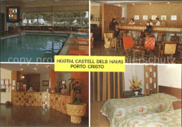 72375876 Porto Cristo Hostal Castell Dels Hams Hallenbad Bar Rezeption Zimmer Po - Autres & Non Classés