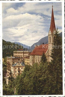 72375459 Badgastein Teilansicht Weltkurort Kirche Badgastein - Autres & Non Classés