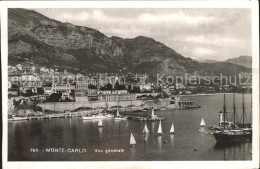 72375389 Monte-Carlo Vue Generale De La Principaute Port Bateau  - Sonstige & Ohne Zuordnung