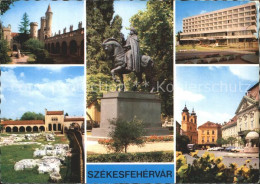72375153 Szekesfehervar Schloss Hotel Reiterstandbild Strassenpartie Szekesfeher - Hongrie