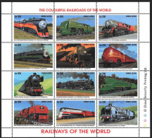 Sierra Leone - 1995 - Railwais Of The World - Yv 2085/96 - Eisenbahnen
