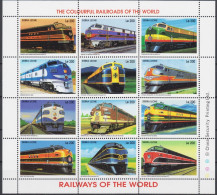 Sierra Leone - 1995 - Railwais Of The World - Yv 2073/84 - Trains