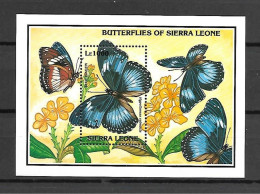Sierra Leone - 1993 - Insects: Butterflies - Yv Bf 213 - Papillons