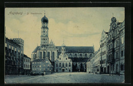 AK Augsburg, Auf Dem Vorplatz Der St. Ulrichkirche  - Augsburg