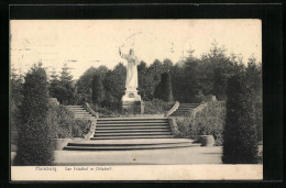 AK Hamburg, Monument Auf Dem Friedhof In Ohlsdorf  - Noord