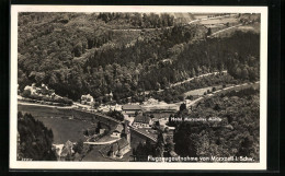 AK Marxzell I. Schw., Fliegeraufnahme Der Ortschaft Mit Dem Hotel Marxzeller Mühle  - Autres & Non Classés