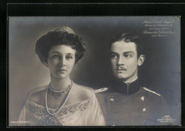 AK Ernst August Herzog Von Braunschweig, Portraitiert Mit Seiner Prinzessin Viktoria Luise  - Königshäuser