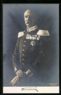 AK Grossherzog Von Baden, In Uniform Mit Orden Behangen  - Royal Families