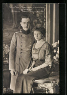 AK Ernst August Herzog Von Braunschweig Und Lüneburg, Mit Seiner Braut Prinzessin Victoria Luise Von Preussen  - Familles Royales