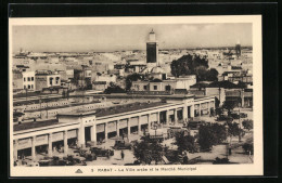 CPA Rabat, La Ville Arabe Et Le Marche Municipal  - Rabat