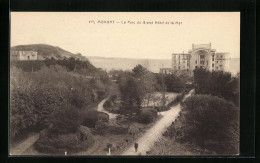 CPA Morgat, Le Parc Du Grand Hotel De La Mer  - Autres & Non Classés