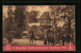 AK Hamburg, 16. Deutsches Bundesschiessen 1909  - Caza