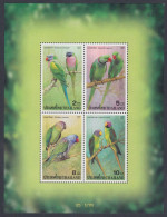 Thailand 2001 MNH MS Parrot, Parrots, Bird, Birds, Miniature Sheet - Thailand