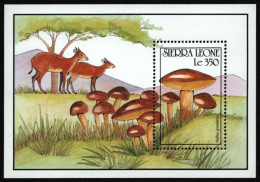 Sierra Leone - 1990 - Mushrooms - Yv Bf 194 - Funghi