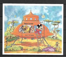 Sierra Leone - 1983 - Disney: Michey, Space Ark Fantasy - Yv Bf 18 - Disney