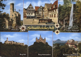 72374335 Muensingen Lichtenstein Uracher Wasserfall Burg Hohenzollern Teck  Apfe - Münsingen