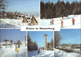72374312 Masserberg Im Winter Skifahrer Aussichtsturm Rennsteig Masserberg - Masserberg