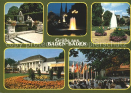 72374218 Baden-Baden Kurpark Fontaene Konzertpavillon Casino Baden-Baden - Baden-Baden
