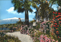 72373817 Taormina Sizilien L'Etna Di Tra I Fiori Der Aetna Berg Zwischen Der Blu - Altri & Non Classificati