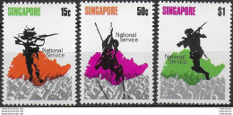 1970 Singapore National Day 3v. MNH SG N. 136/38 - Altri & Non Classificati