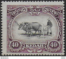 1932 Kedah 40c. Black And Purple MNH SG N. 35c - Altri & Non Classificati
