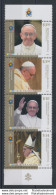 2013 Argentina Pontificato Papa Francesco Striscia 4 Valori N. 1632/35 MNH** - Emissioni Congiunte