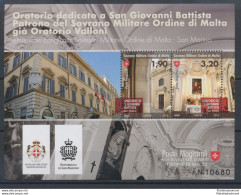 2013 Smom -  "Oratorio San Giovanni Battista" Emissione Congiunta Con San Marino - Joint Issues