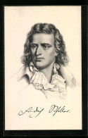 AK Portrait Von Friedrich Schiller, 1759-1805, Dichter  - Schrijvers