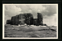 AK Helgoland, Nordspitze Bei Schwerer See  - Helgoland