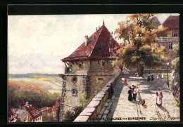 Künstler-AK Charles F. Flower: Tübingen, Schloss Mit Burglinde  - Autres & Non Classés