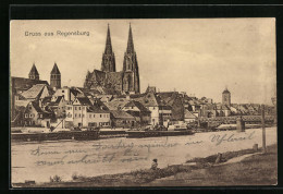 AK Regensburg, Panorama  - Regensburg