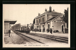 CPA Pont-de-Braye, La Gare  - Autres & Non Classés