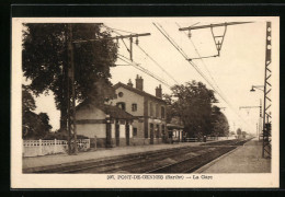 CPA Pont-de-Gennes, La Gare  - Autres & Non Classés
