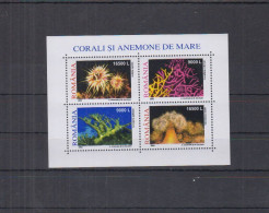 Romania - 2001 - Coral And Anemone - Yv Bf 258 - Meereswelt