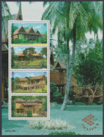 Thailand 1997 MNH MS Thai Wooden Houses, Heritage, Architecture, House, Miniature Sheet - Thaïlande