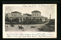 Cartolina Napoli, Stazione Ferroviaria  - Napoli (Neapel)