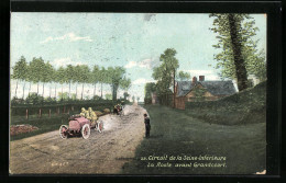 CPA Grandcourt, Circuit De La Seine-Inférieure, La Route Avant Grandcourt  - Sonstige & Ohne Zuordnung