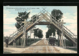 CPA Landinières, Circuit De La Seine-Inférieure 1908, Passerelle, Après Le Virage  - Andere & Zonder Classificatie