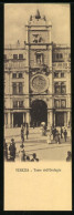 Mini-Cartolina Venezia, Torre Dell` Orologio  - Venezia (Venice)