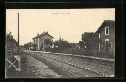 CPA Givry, La Gare, La Gare  - Autres & Non Classés