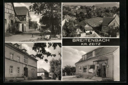 AK Breitenbach /Kr. Zeitz, Teilansicht Aus Der Vogelschau, Landwarenhaus, Strassenpartie  - Zeitz