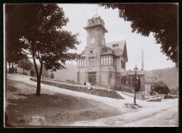 Fotografie Brück & Sohn Meissen, Ansicht Karlsbad, Obere Station Der Drahtseilbahn  - Lieux