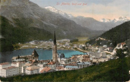 13961186 St_Moritz__SANKT_MORITZ_GR Dorf Und Bad Panorama - Sonstige & Ohne Zuordnung