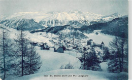 13961170 St_Moritz__SANKT_MORITZ_GR Dorf Und Piz Languard - Sonstige & Ohne Zuordnung