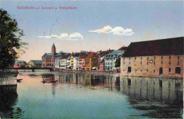 13960962 Solothurn_Soleure_SO Aare-Quai Und Postgebaeude - Sonstige & Ohne Zuordnung