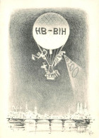 13934663 Zuerich__ZH Ballonaufstieg HB-BIH Beim Zuercher Seenachtsfest 1954 - Andere & Zonder Classificatie